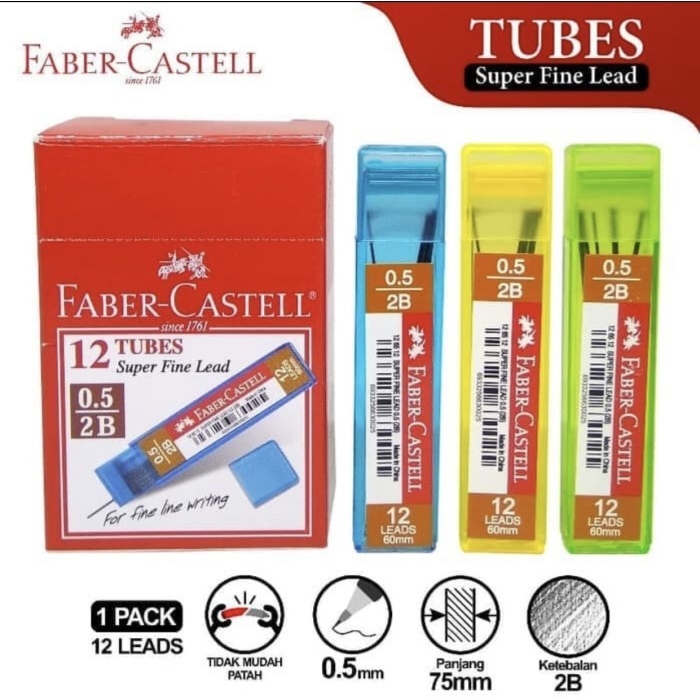 

Isi Pensil Mekanik Faber Castell Superfine Lead Eco 12 leads