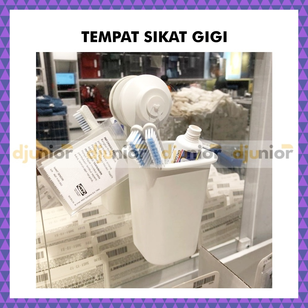TISKEN TEMPAT SABUN / TEMPAT SIKAT GIGI ODOL / TISU GULUNG TOILET DENGAN PLASTIK HISAP HOOK - LIVIN