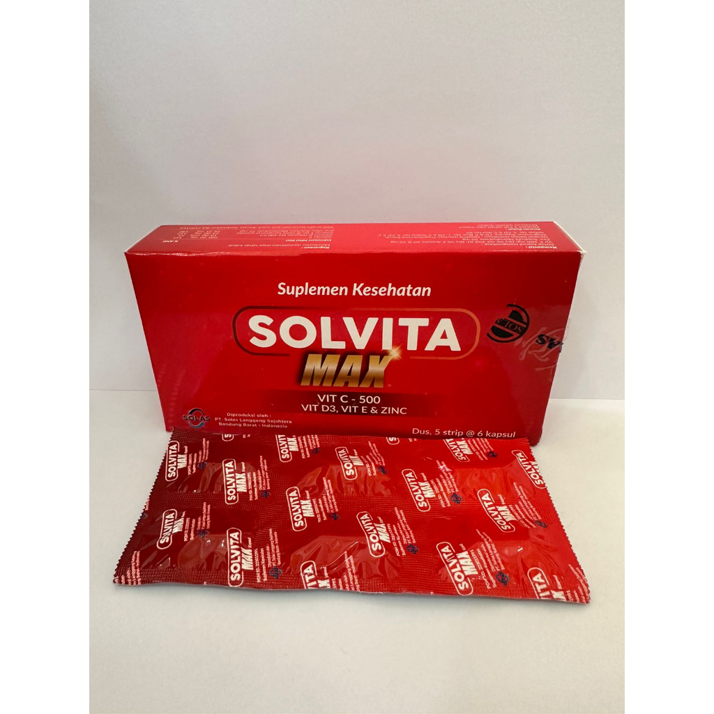 Solvita Max Kapsul / Suplemen Kesehatan / Multivitamin