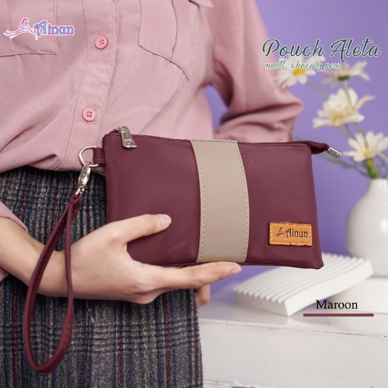 ALETA POUCH BY AINUN DOMPET WANITA MURAH BAHAN CHOCOLY