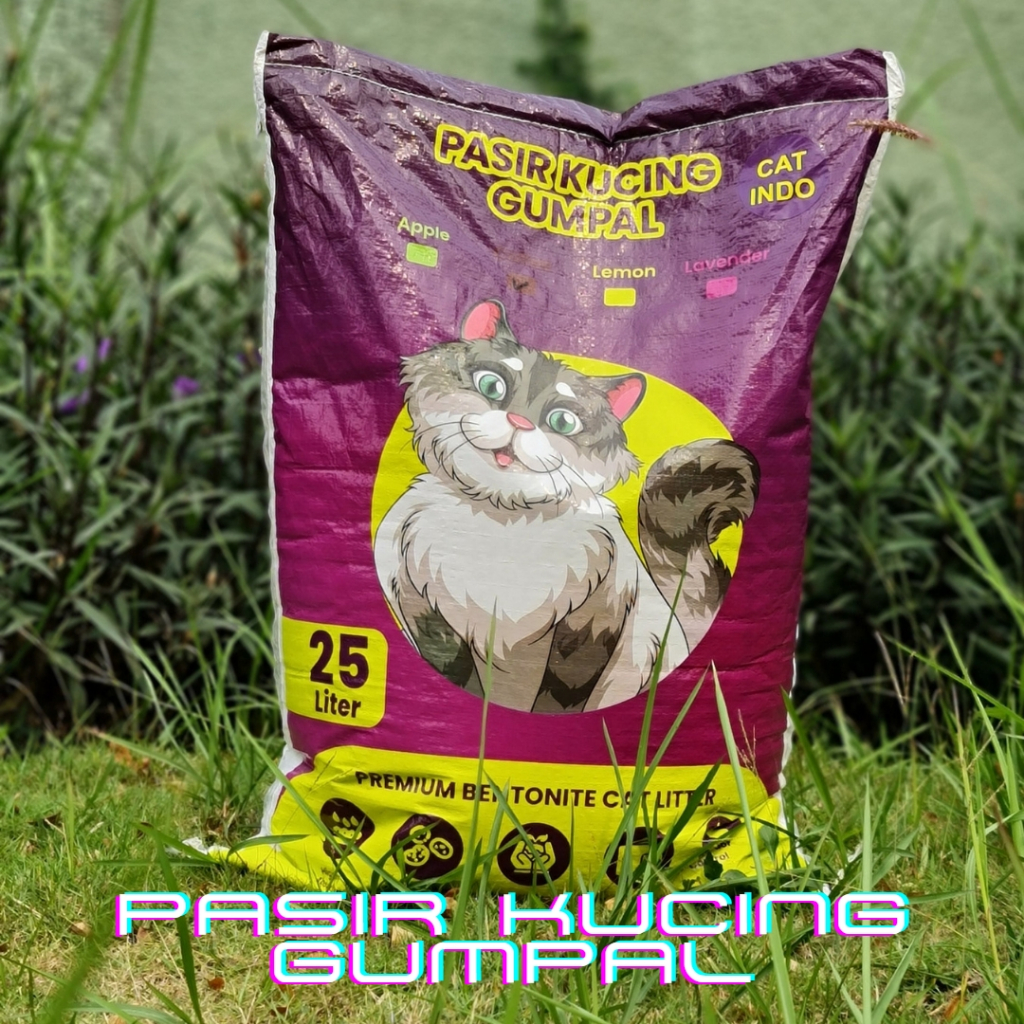 Pasir Kucing Gumpal Wangi Premium T-REX 25 Liter / T-REX Cat Litter / Pasir Kucing Gumpal Wangi 25L Trex Premium