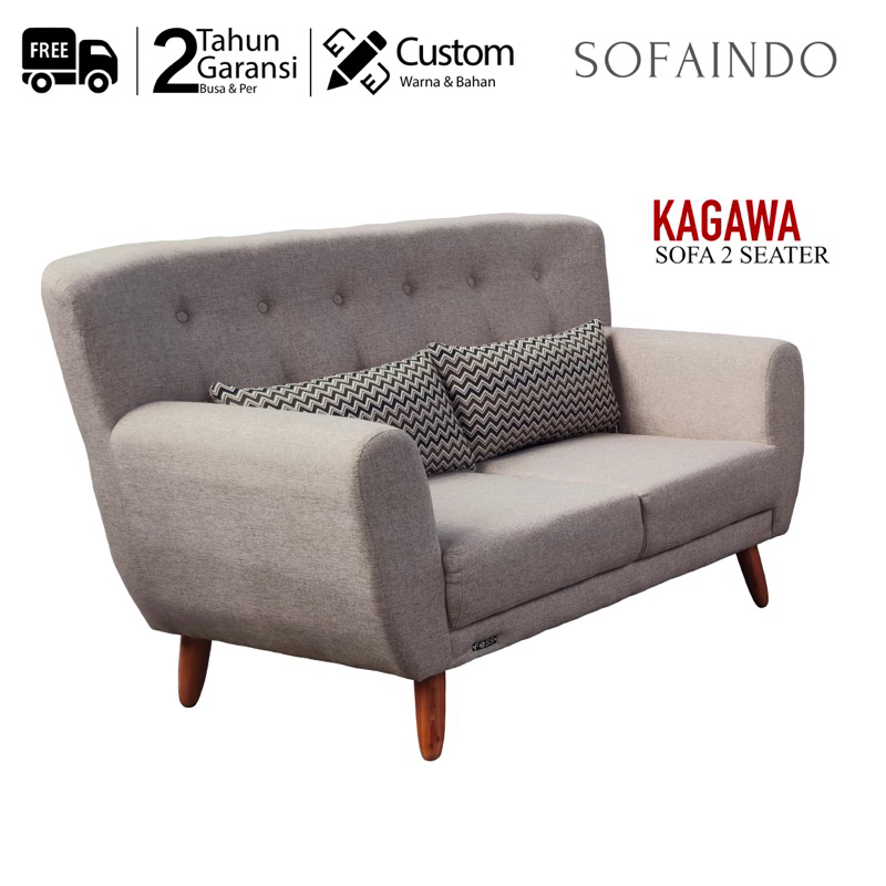 Sofa Scandinavian 2 seater - KAGAWA