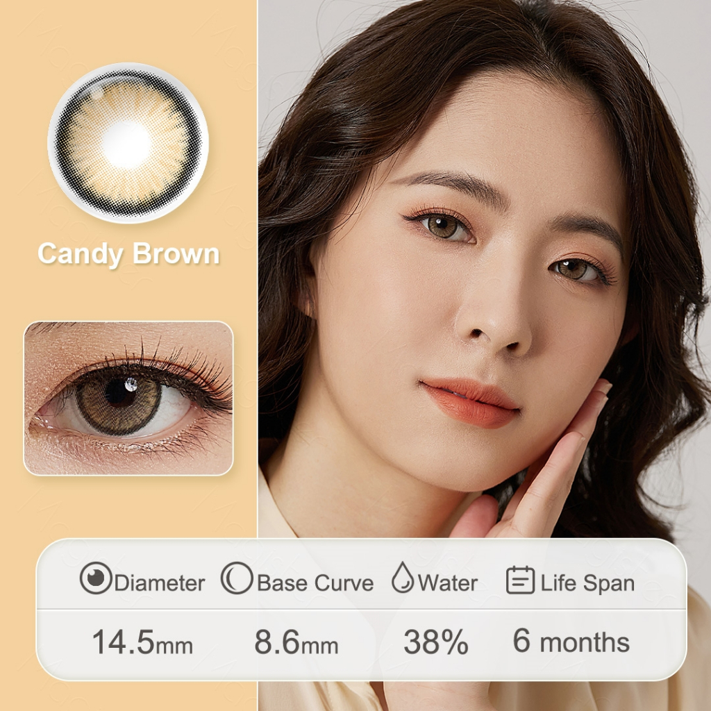 Magister softlens gray (COD)Sepasang lensa kontak softlens dubai berwarna diameter 14.5MM soflen mata soflen soplen murah soflen normal softlens hitam