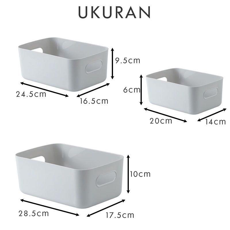 Kotak Penyimpanan Serbaguna Storage Box Multifungsi| Bin Organizer Multifungsi | Keranjang penyimpanan Serbaguna