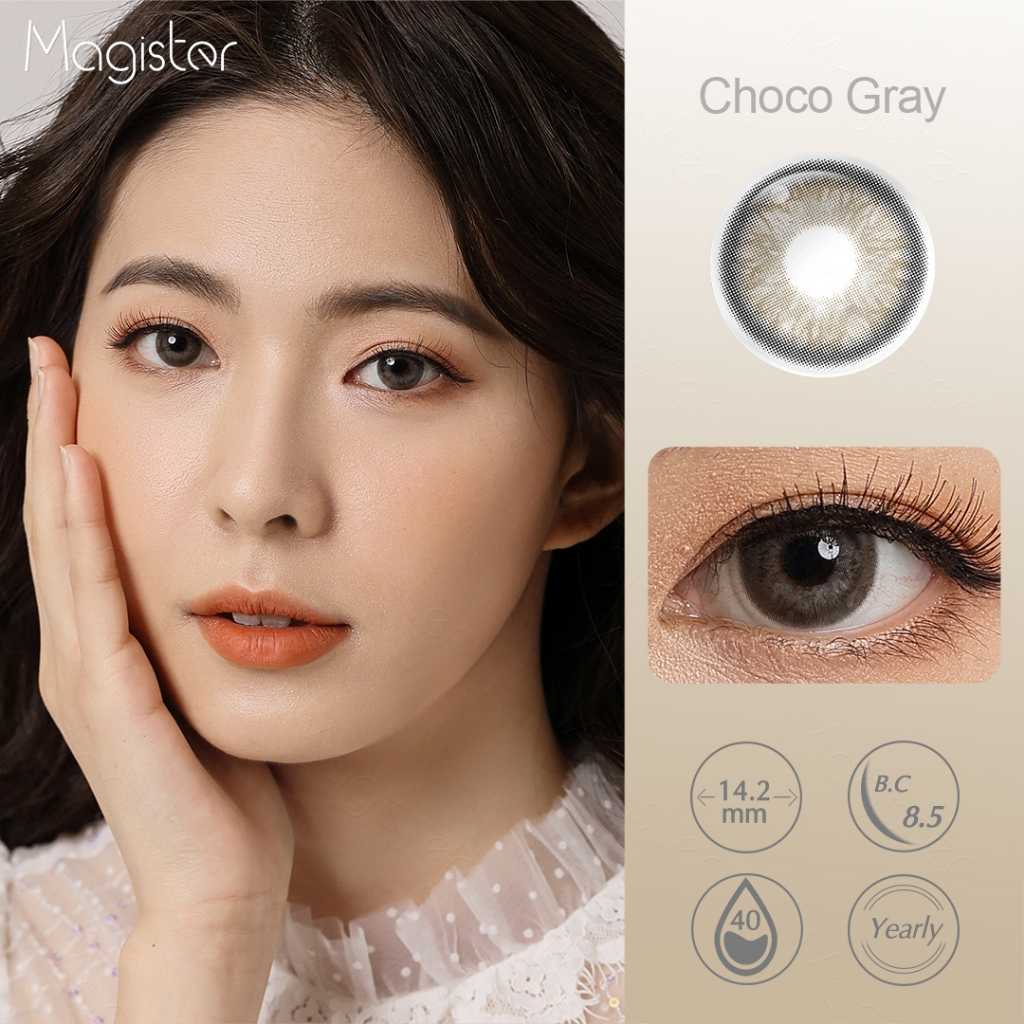 Magister softlens (COD) Sepasang lensa kontak berwarna Diameter 14.2MM softlens murah