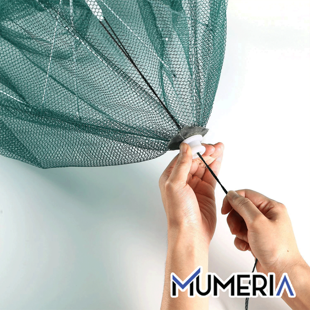 Perangkap Bubu Payung 20 Lubang Alat Jaring Pancing Jala Ikan Udang Kepiting Lele Lobster Sungai Laut Danau Fish Trap Net Multifungsi Murah Bagus