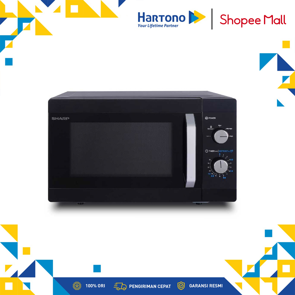 Sharp 23 Liter Microwave R-223MA-BK