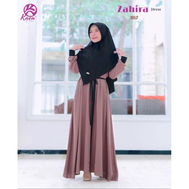 Gamis Simple Zahira Dress Only By kaen Boutique