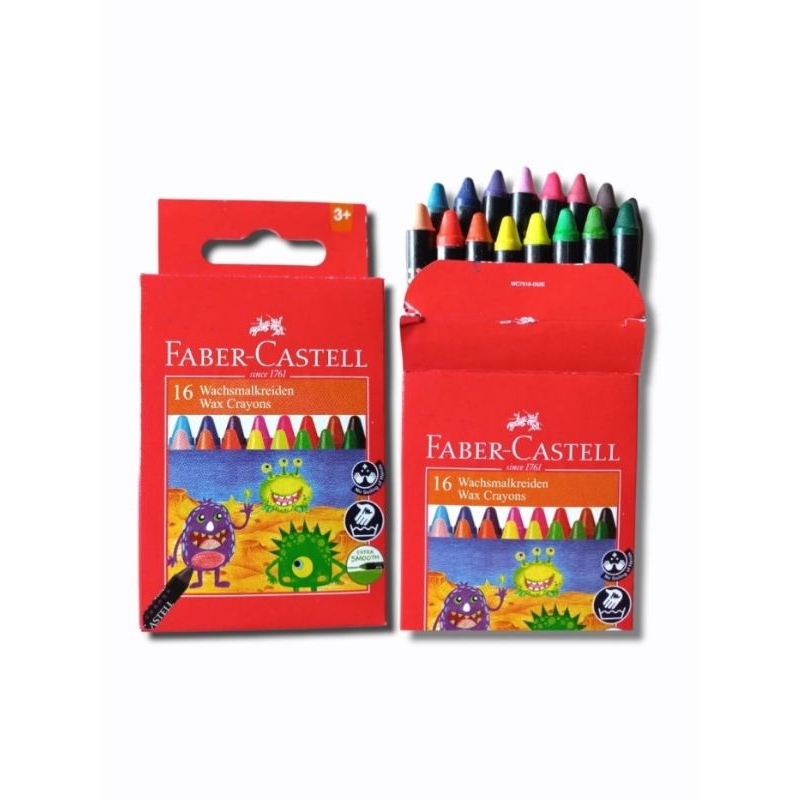 

Faber castell wax crayon 16 warna