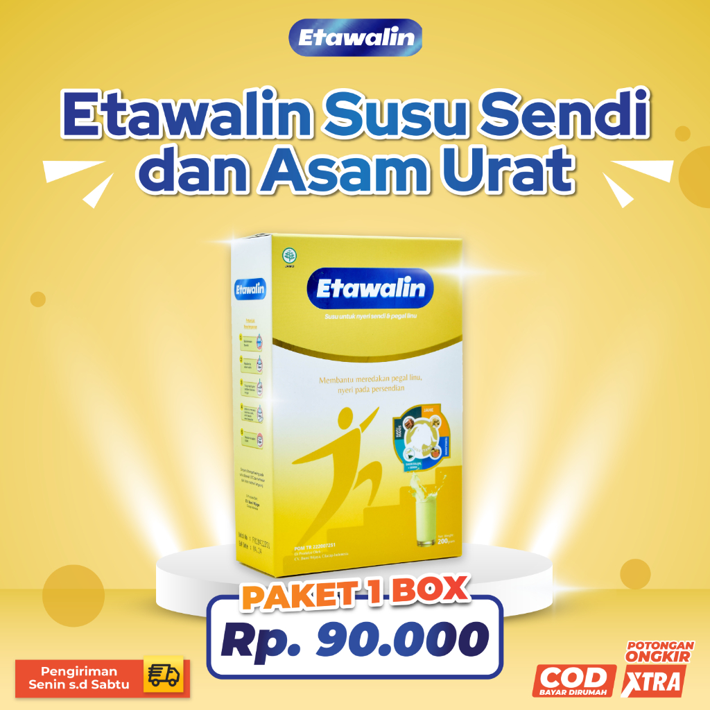 Etawalin  Susu Kambing Etawa Solusi Asam Urat dan Nyeri Sendi Official 1 Box