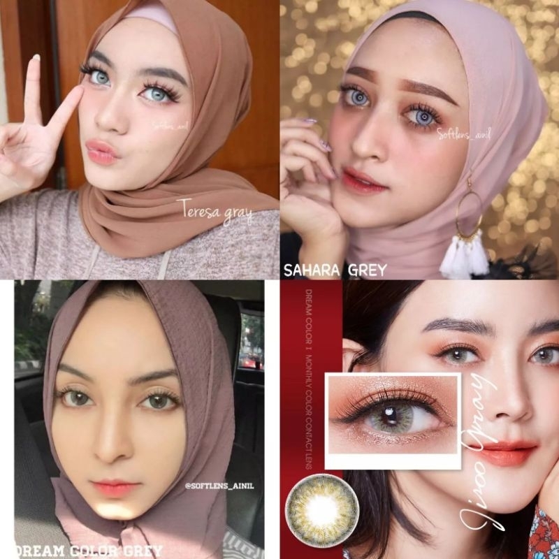 (CUCI GUDANG) SOFTLENS DREAM COLOR ORIGINAL MAKI TERESA BALI 14.2 4.5