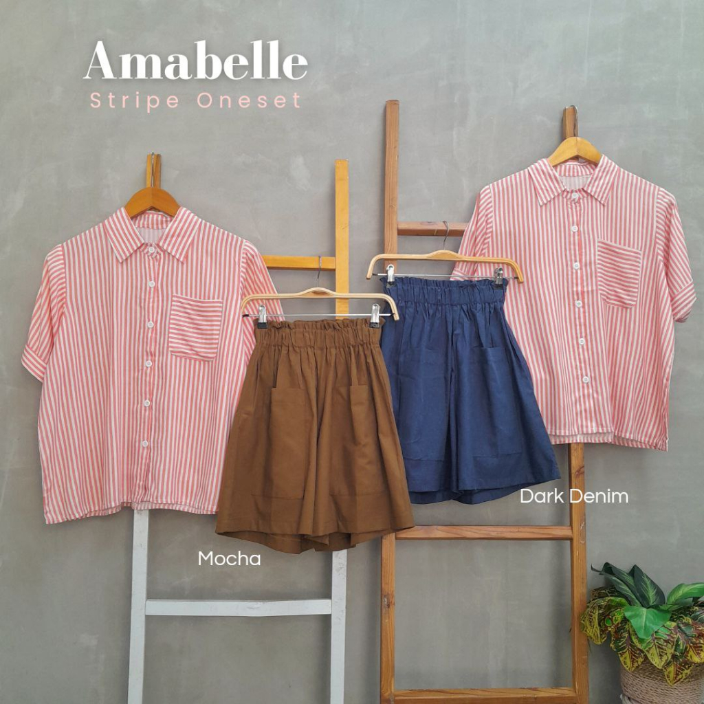 CallieTamami - A 6557 Amabelle Stripe Oneset