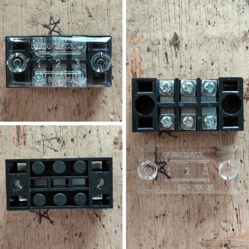 Terminal Block Blok Kabel Listrik 3 Pole