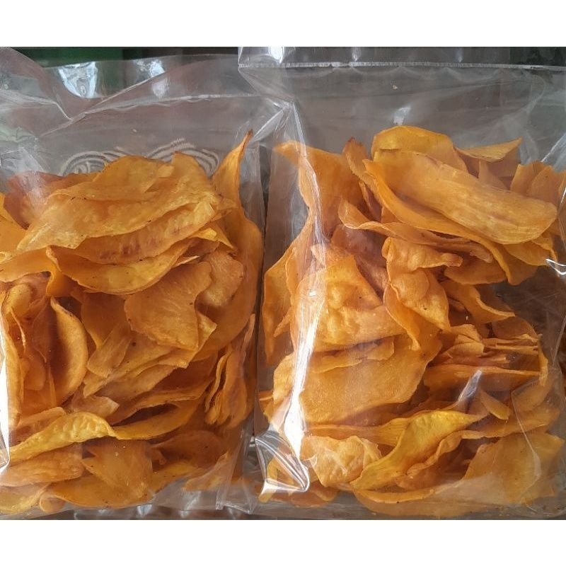 

KERIPIK UBI KUNING GURIH MANIS RENYAH 500GRAM SNACK KILOAN