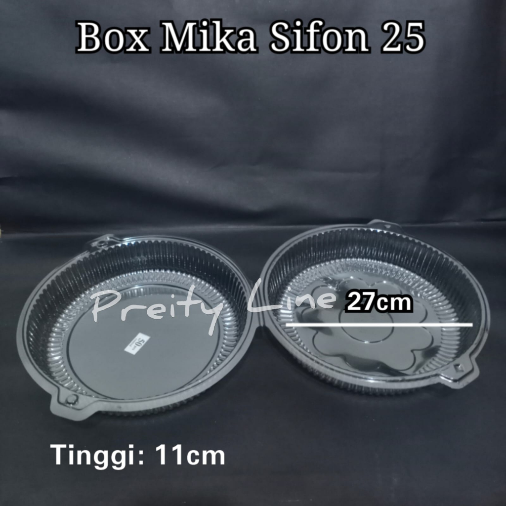 Box Mika Sifon 25 - Box Mika Kue Bolu @50pcs
