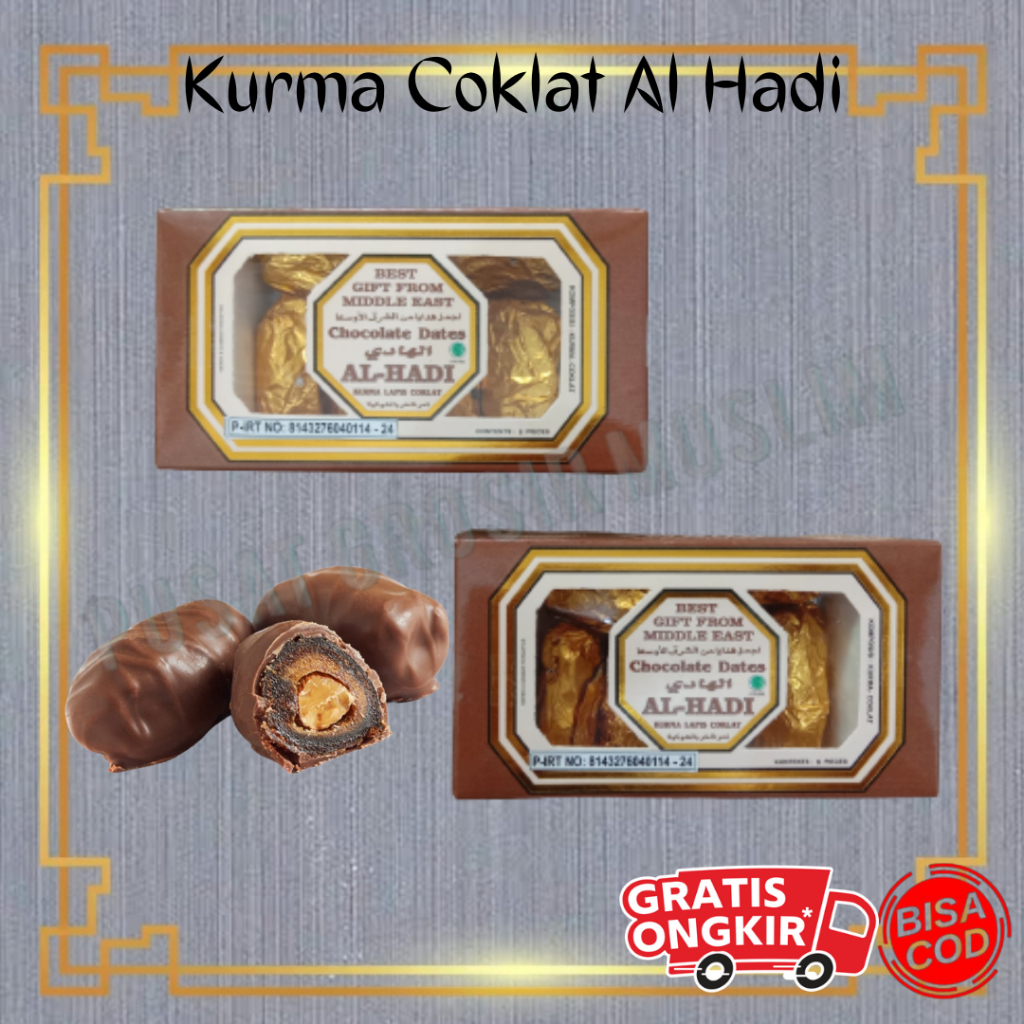 Kurma Lapis Coklat Ranuna Al Hadi Bin Afif Kemasan BOX Cokelat Kurma Chocolate Dates Original Termurah