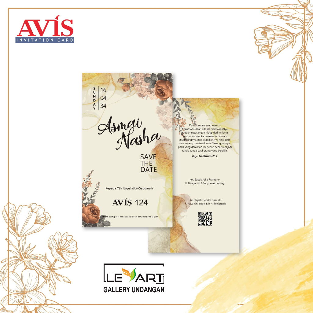 

CETAK UNDANGAN MURAH KODE AVIS 124