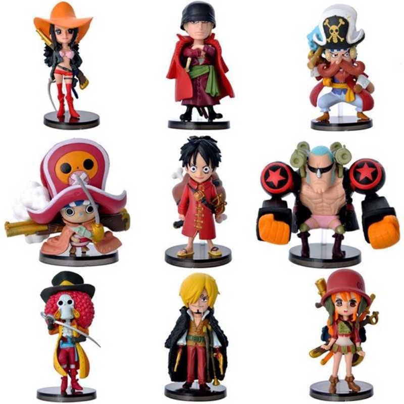 Hiasan Mainan Pajangan One Piece Set Figur Boneka Karakter Bajak Laut