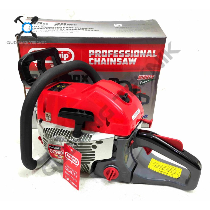 Chainsaw Gergaji Kayu 28&quot; LASER TIP QC9900X PROQUIP / Mesin Gergaji Potong Belah Kayu 28 Inch Chainsaw Turbo QC 9900 X PRO QUIP