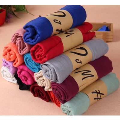 Hijab wanita 180*50cm linen shawl busana serbaguna syal premium soft Hijab Pashmina Jilbab kerudung