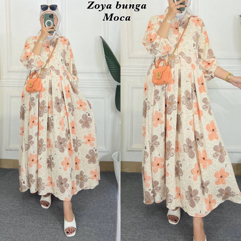 zoya bunga dress gamis premium