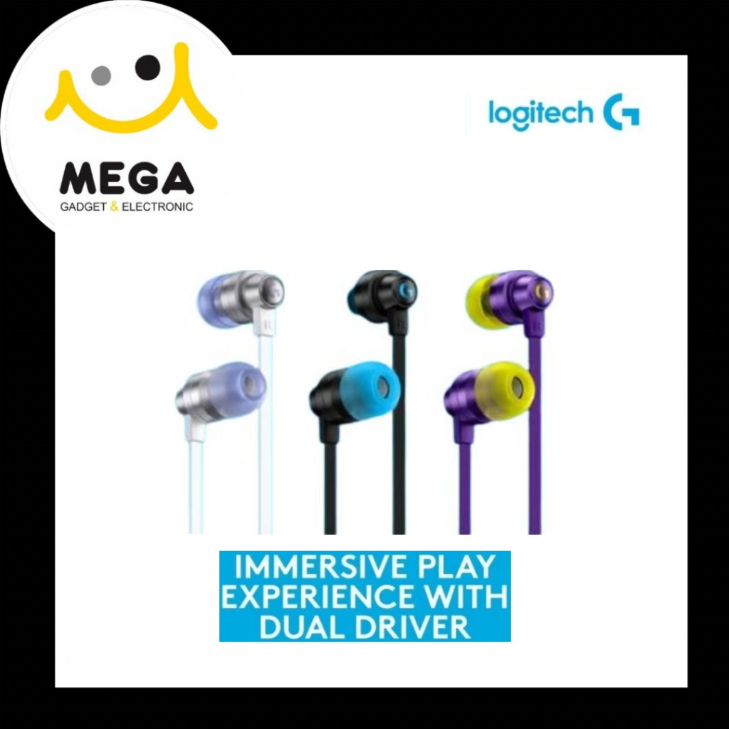 Logitech G333 In-Ear Earphone Gaming Mobile Garansi Resmi Logitech Indonesia