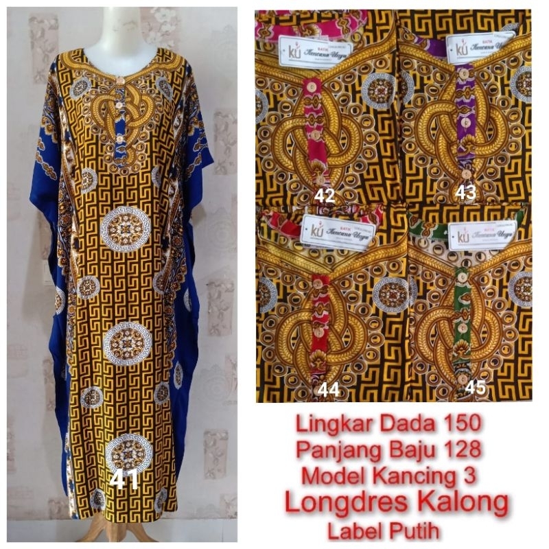 Longdres Kalong LD 150cm Kencana ungu Label Putih (KUP)