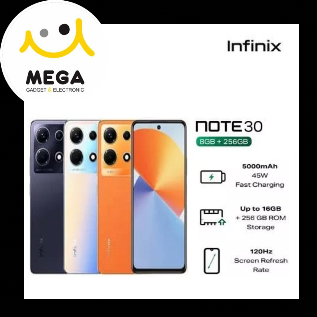 Infinix Note 30 8GB + 256GB Garansi Resmi Infinix Indonesia