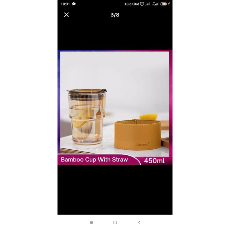 Tumbler kaca estetik