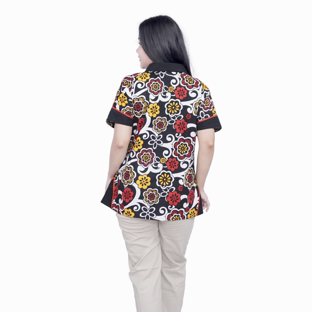 Blouse Big Size Batik Wanita / Atasan Batik Lengkap S-M-L-XL-2L-3L-4L-5L-6L-7L Model Blus Jumbo Seragam Batik / Atasan Batik Bigsize LD 140 / Pakaian Batik Kerja Kantor Bahan Katun / Pakaian Batik Kekinian Super Jumbo Modern Trendy / Putri Nasya