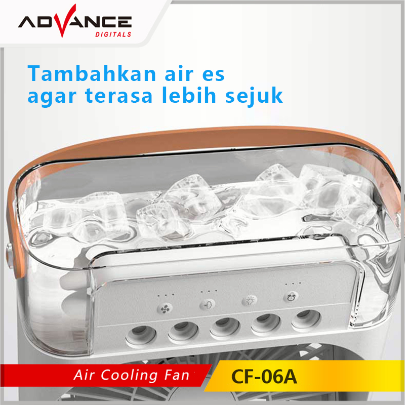 ADVANCE Kipas Penyejuk Pendingin Ruangan Air Conditioner Humidifier Air Cooler Fan AC Mini CF-06A
