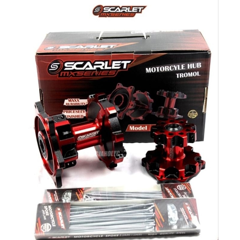 SCARLET TROMOL CRF 150 SET DEPAN BELAKANG PLUS RUJI HOLE 36