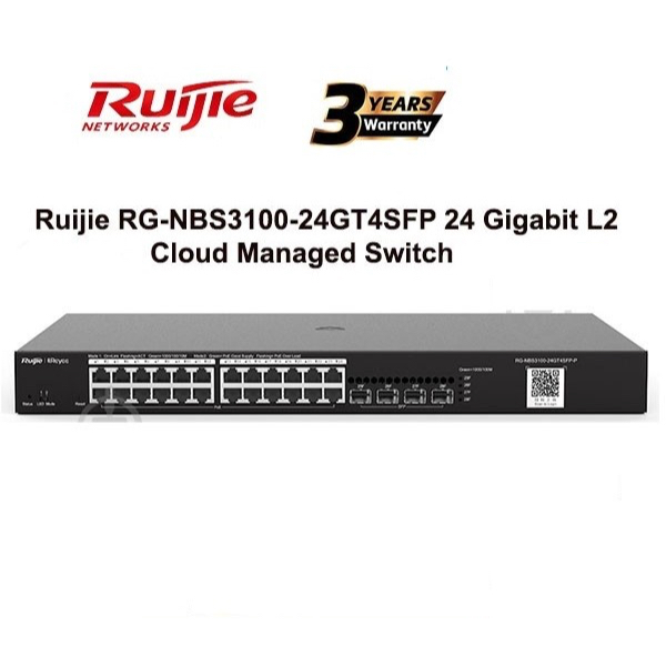 Ruijie RG-NBS3100-24GT4SFP 24Port Gigabit+4SFP L2 NBS3100 Managed Switch
