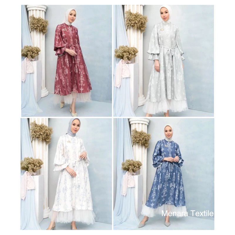 Bahan Kain Diorsilka Lingga / Etnik / Etnic / bahan gamis seragam sarimbit / kain silk meteran murah