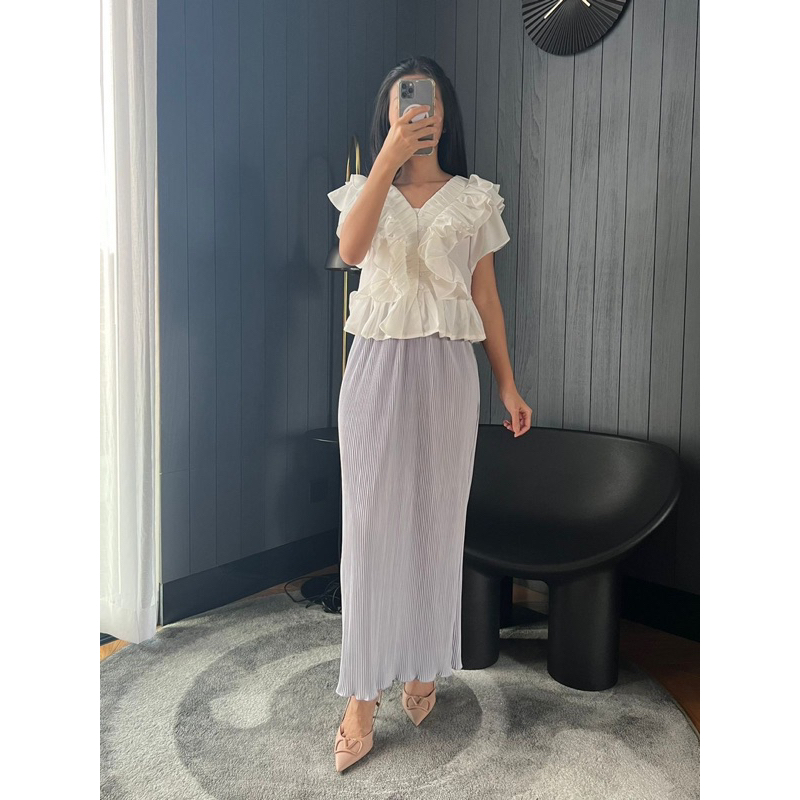 Wavy Pleats Skirt / Rok Plisket wavy / Rok Plisket Lidi / Rok Wavy / Rok Span Wavy / Pleated Skirt (019,023)