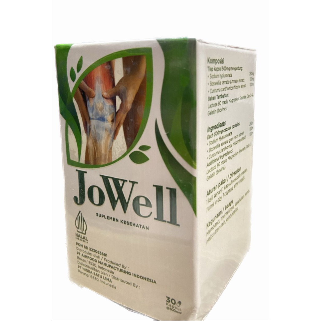 JOWELL BOX ISI 30 KAPSUL Membantu Menjaga Kesehatan Sendi