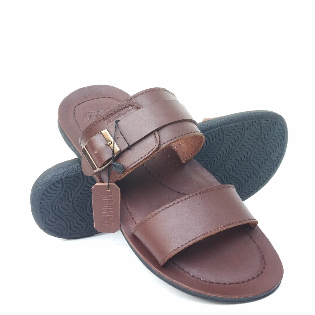 Sigma x Barbatos Sandal Kulit Ban Dua Sandal Kulit Pria Sandal Kyoto