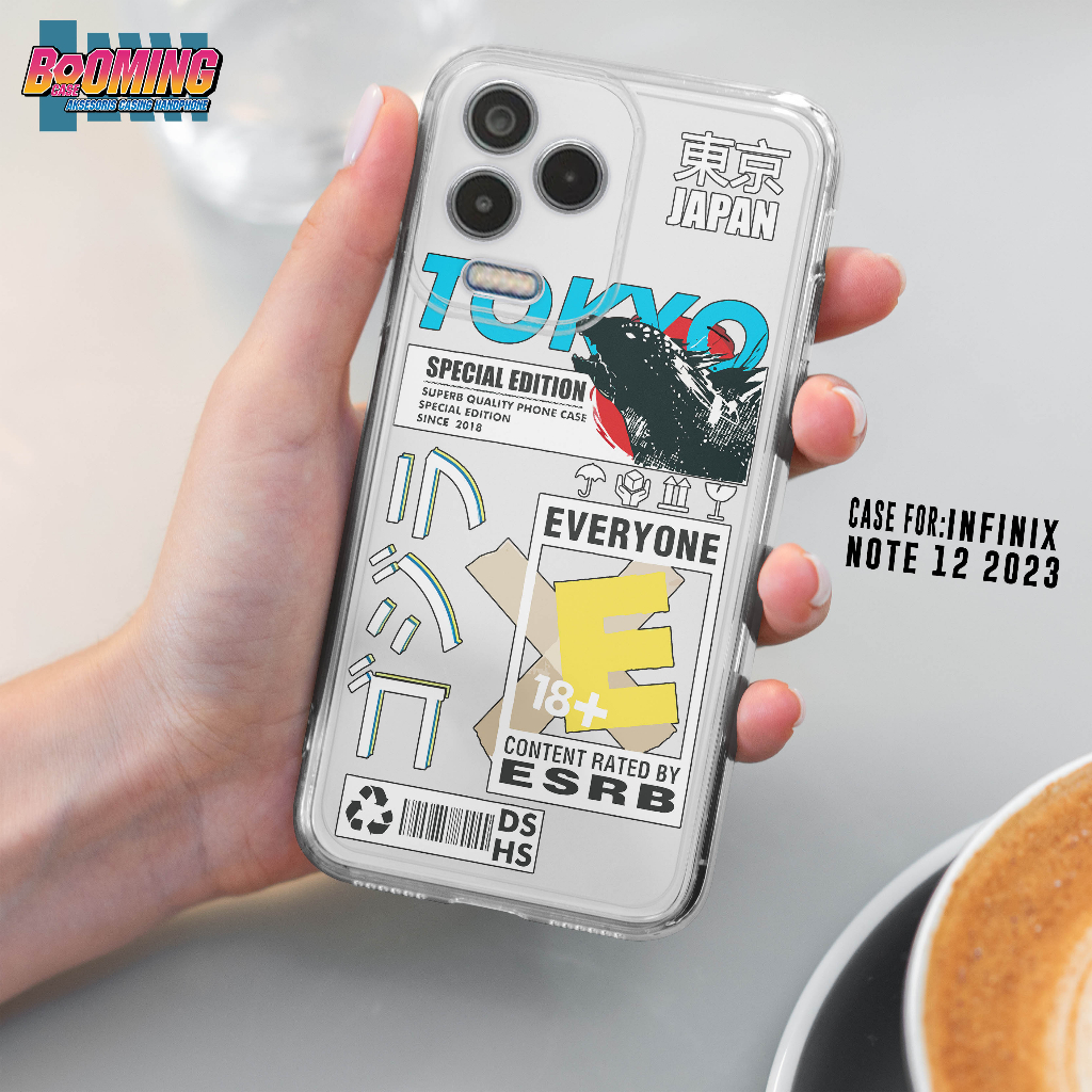 Case Infinix Note 12 2023 Casing Infinix Note 12 2023 Motif [TOKYO] Booming Case Softcase Premium - 