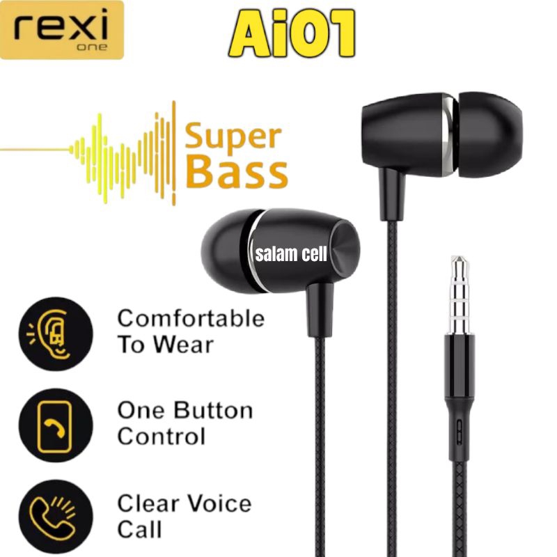 Headset REXI AI01-P 3D Stereo Super Bass Original Rexi Ai01