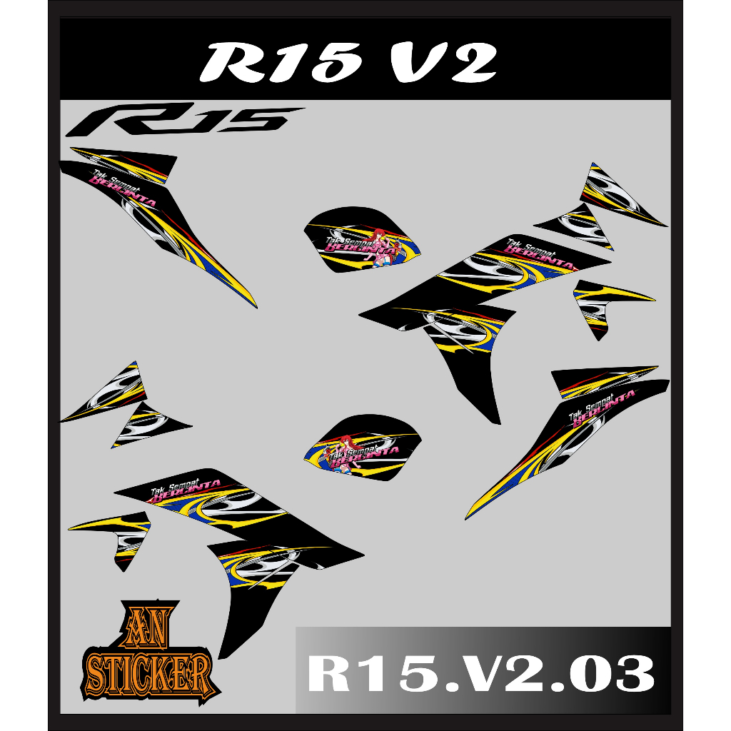 STRIPING R15 V1/2 - STRIPING STICKER VARIASI YAMAHA R15 V1/V2 R15V2 03