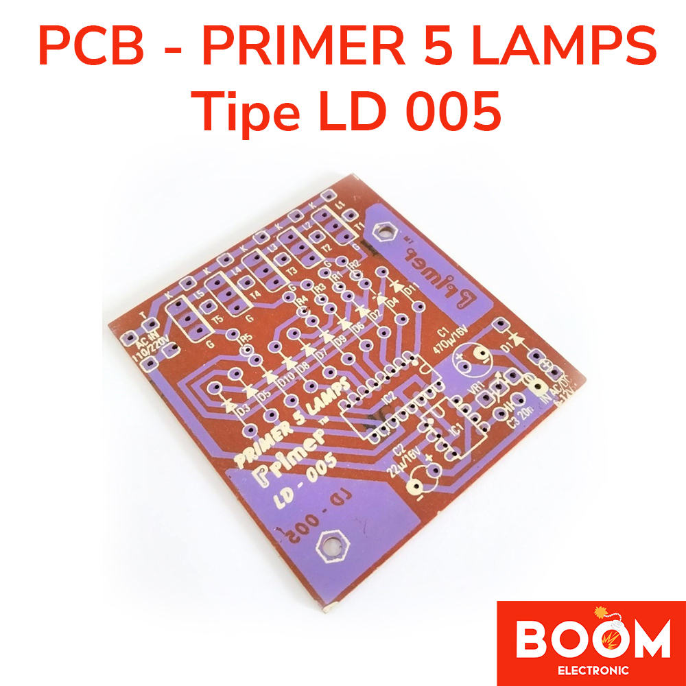 PCB - PRIMER 5 LAMPS Tipe LD 005