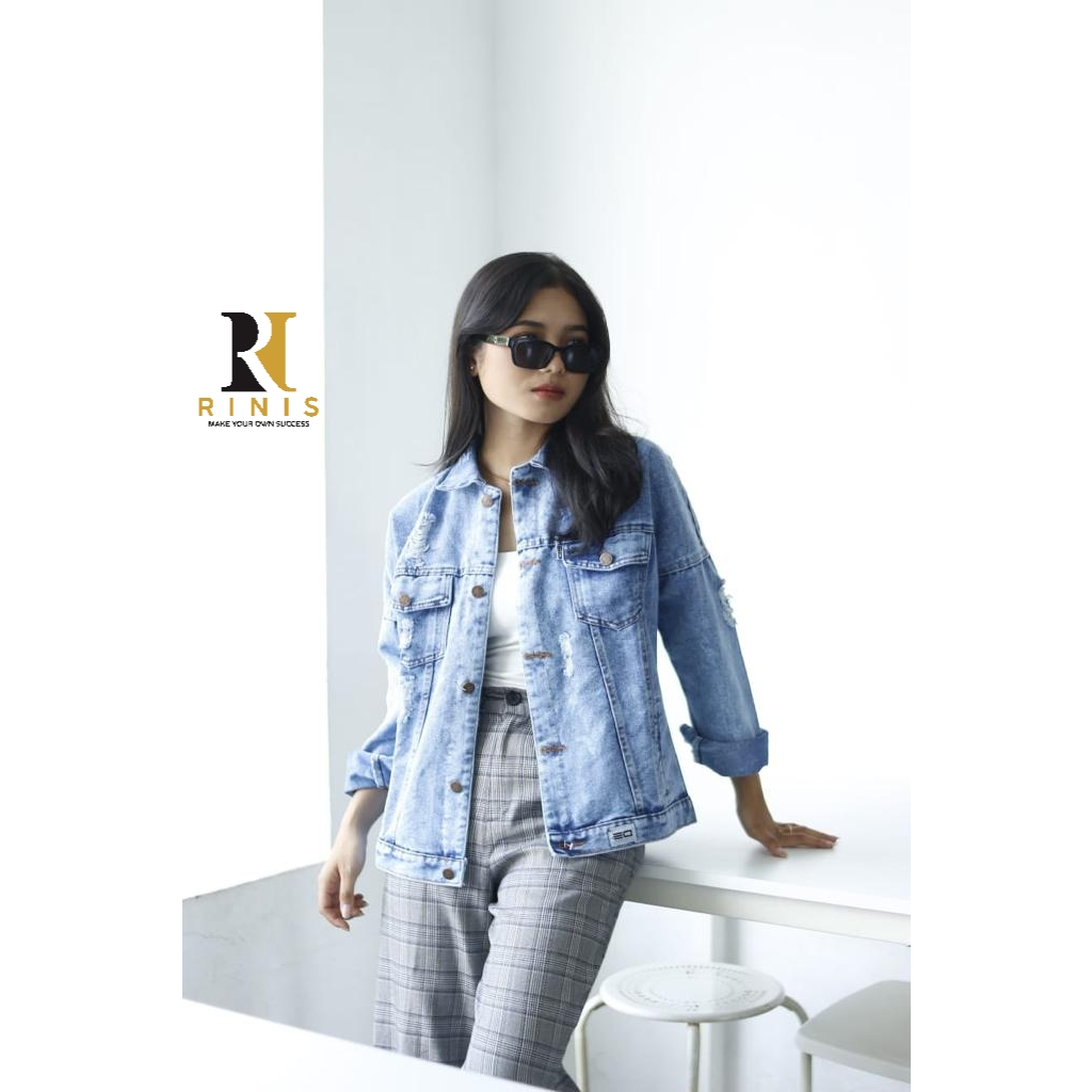 NAIRA Ripped Jaket Jeans  Wanita