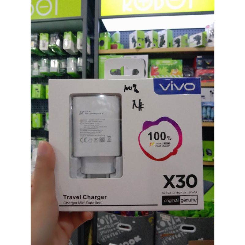 CHARGER VIVO X30 FLASH CHARGER TYPE-C ORIGINAL 100%