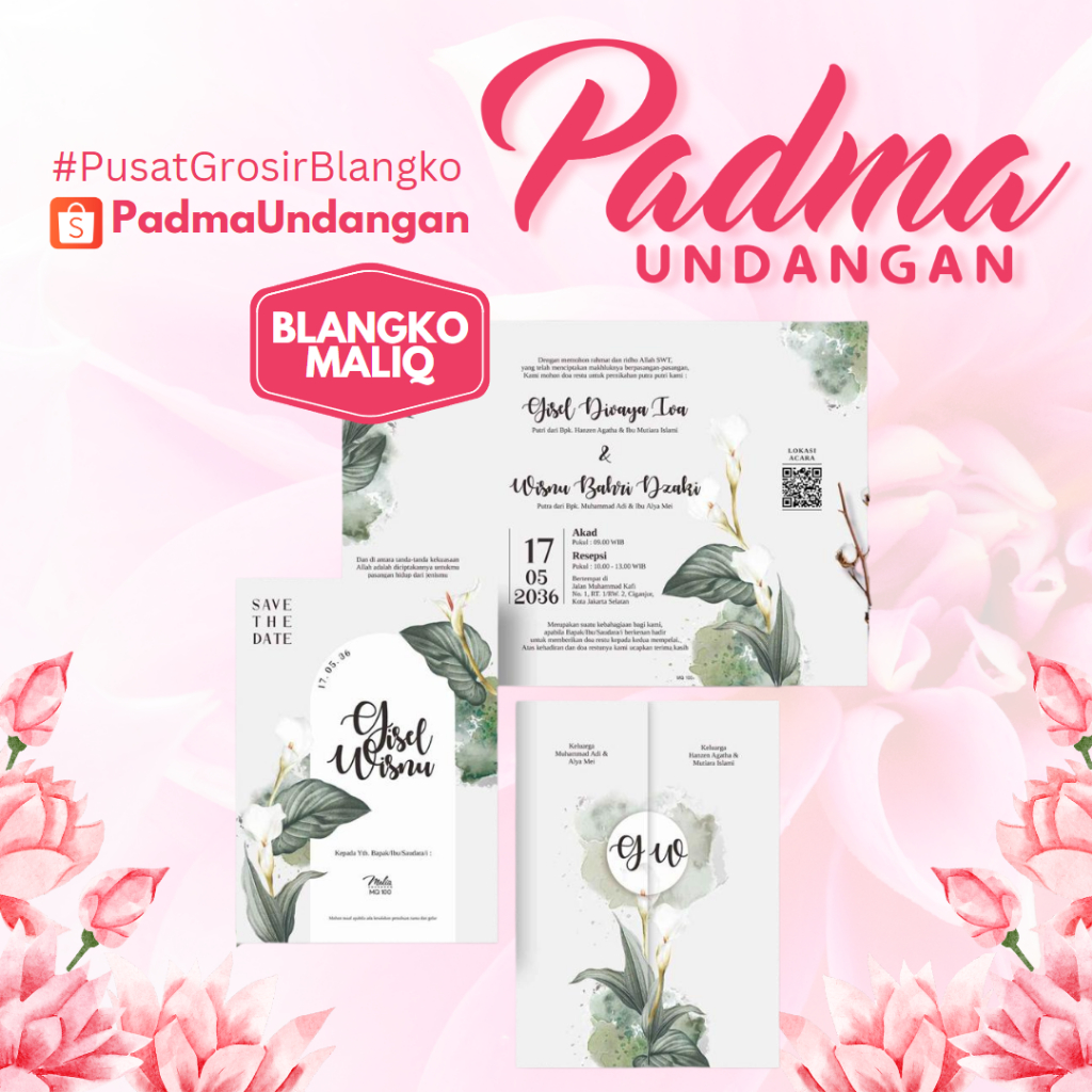 Blangko Undangan Maliq 100 | PadmaUndangan