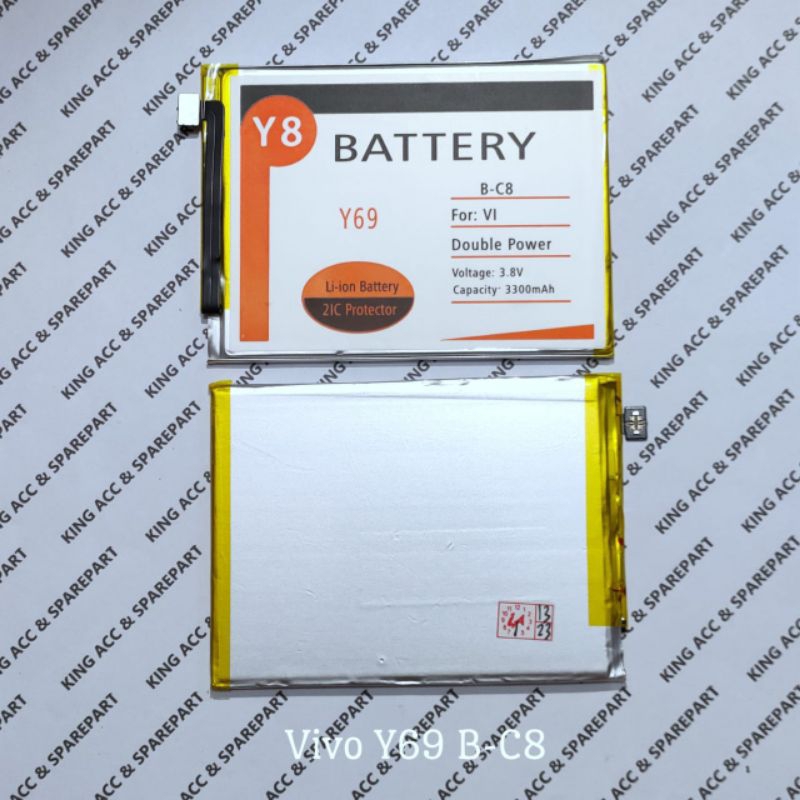 BATERAI BATRE BATERE BATTERY Y8 VIVO Y69 B-C8 BC8 DOUBLE POWER