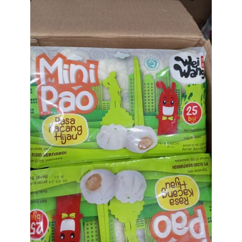 

mini Pau isi kacang Hijau 25 pcs