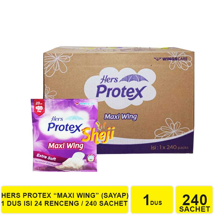 1 DUS ISI 240 SACHET HERS PROTEX MAXI WING
