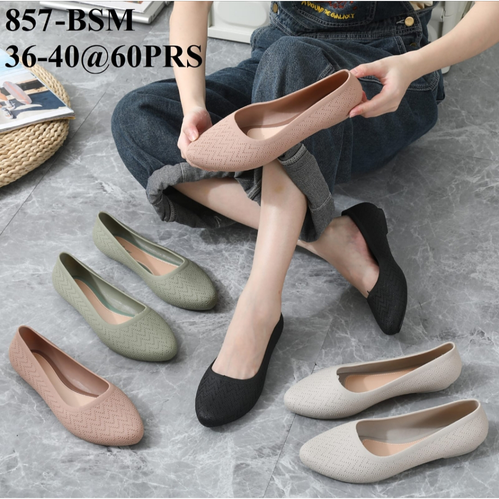 Sepatu Wanita Terbaru/Sepatu Balet Karet Jelly HYS 857/Sepatu Flat Shoes