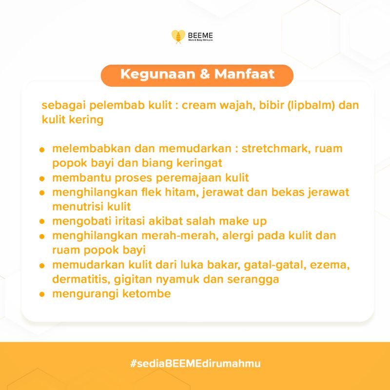 Beeme Nourishing Balm Skin Care Ibu dan Anak Pelembab Serbaguna Aman Untuk Bayi Kulit Wajah Bibir