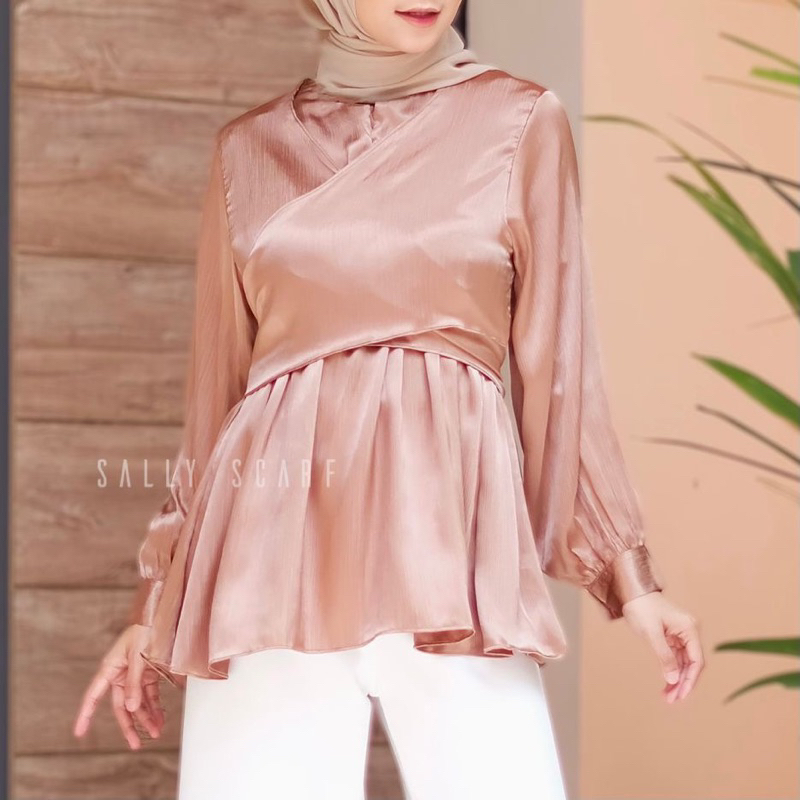 ALANA SILK SHIMMER BLOUSE